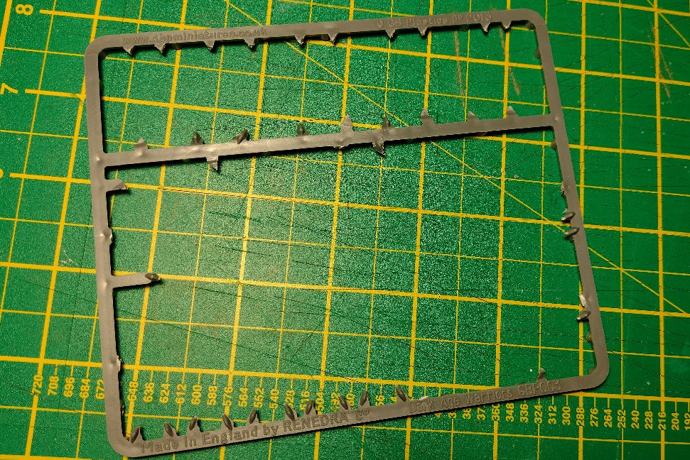 Sprue Leftovers Dark Age Warriors from Gripping Beast 
